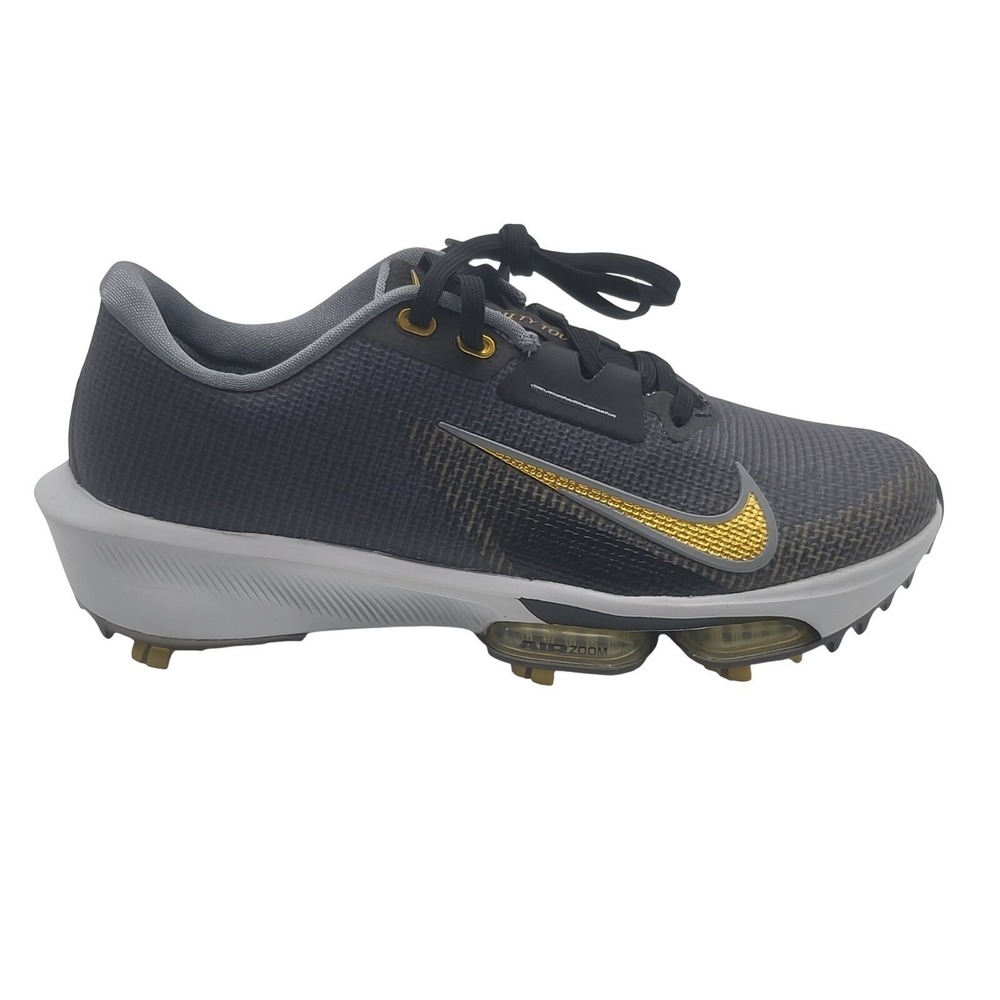 Nike Air Zoom Infinity Tour 2 Golf Shoes Mens 7 Black Gold FD0217-003 NWOB